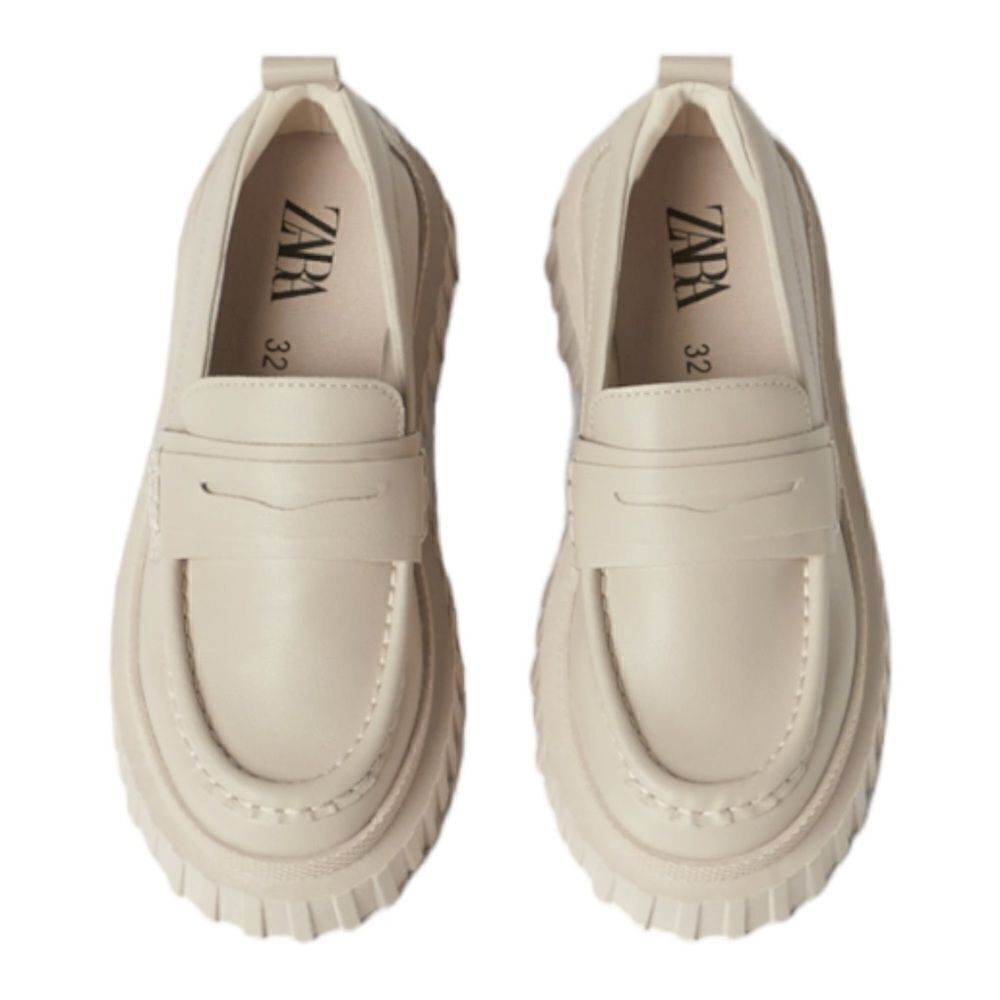 ZARA Kids | Off White | LUG SOLE LOAFERS - Picture 2 of 8